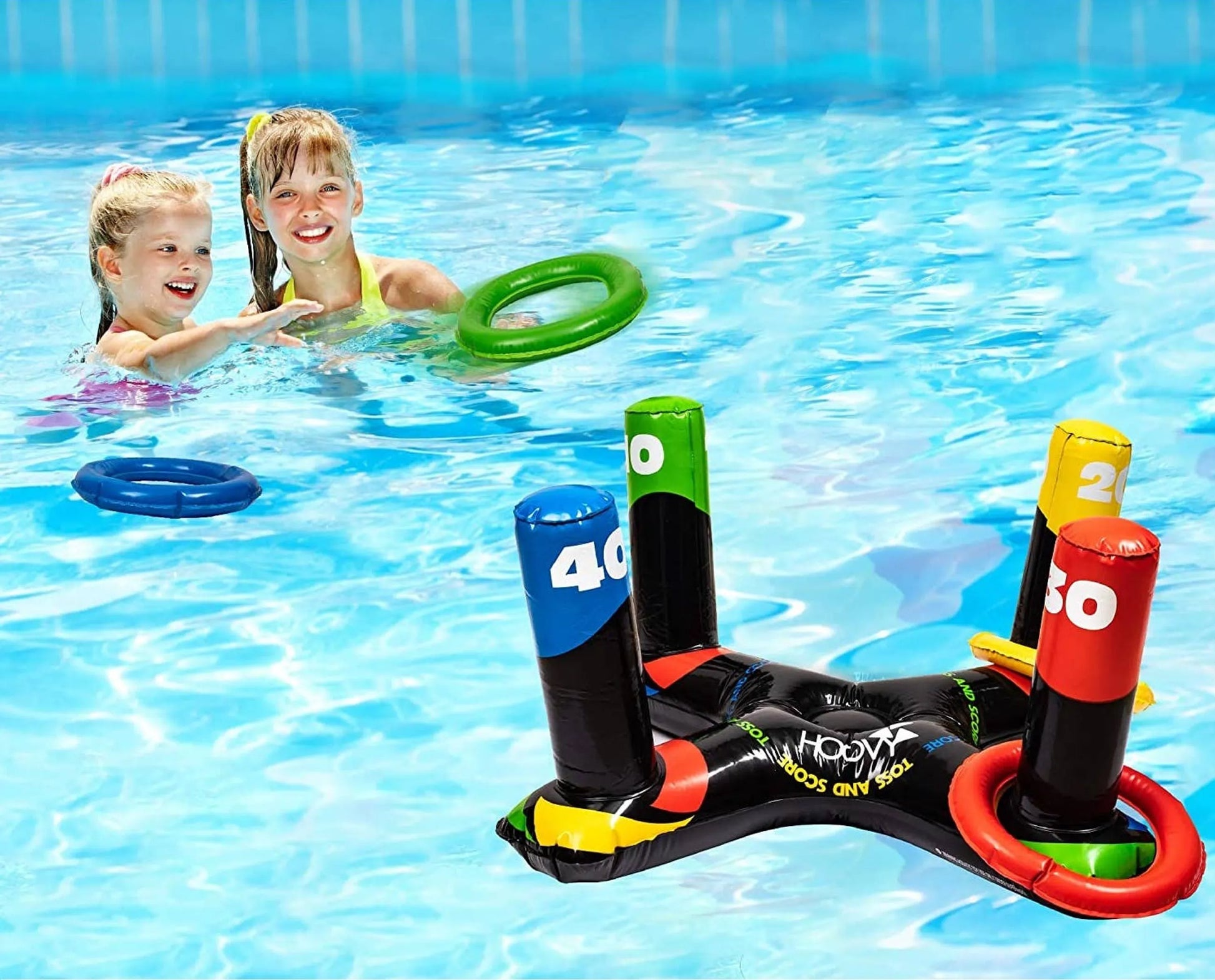 Inflatable Pool Ring Toss Game by Marquee Innovations - Niksstuff