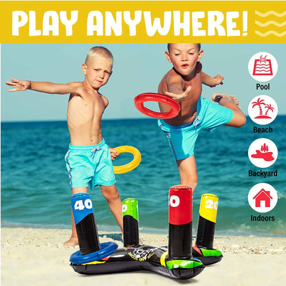 Inflatable Pool Ring Toss Game by Marquee Innovations - Niksstuff