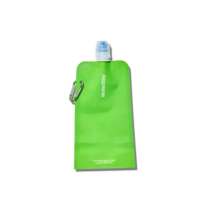 Water2Go Foldable Water Bottle – 20 oz, BPA-Free with Spout & Carabiner Clip - Niksstuff
