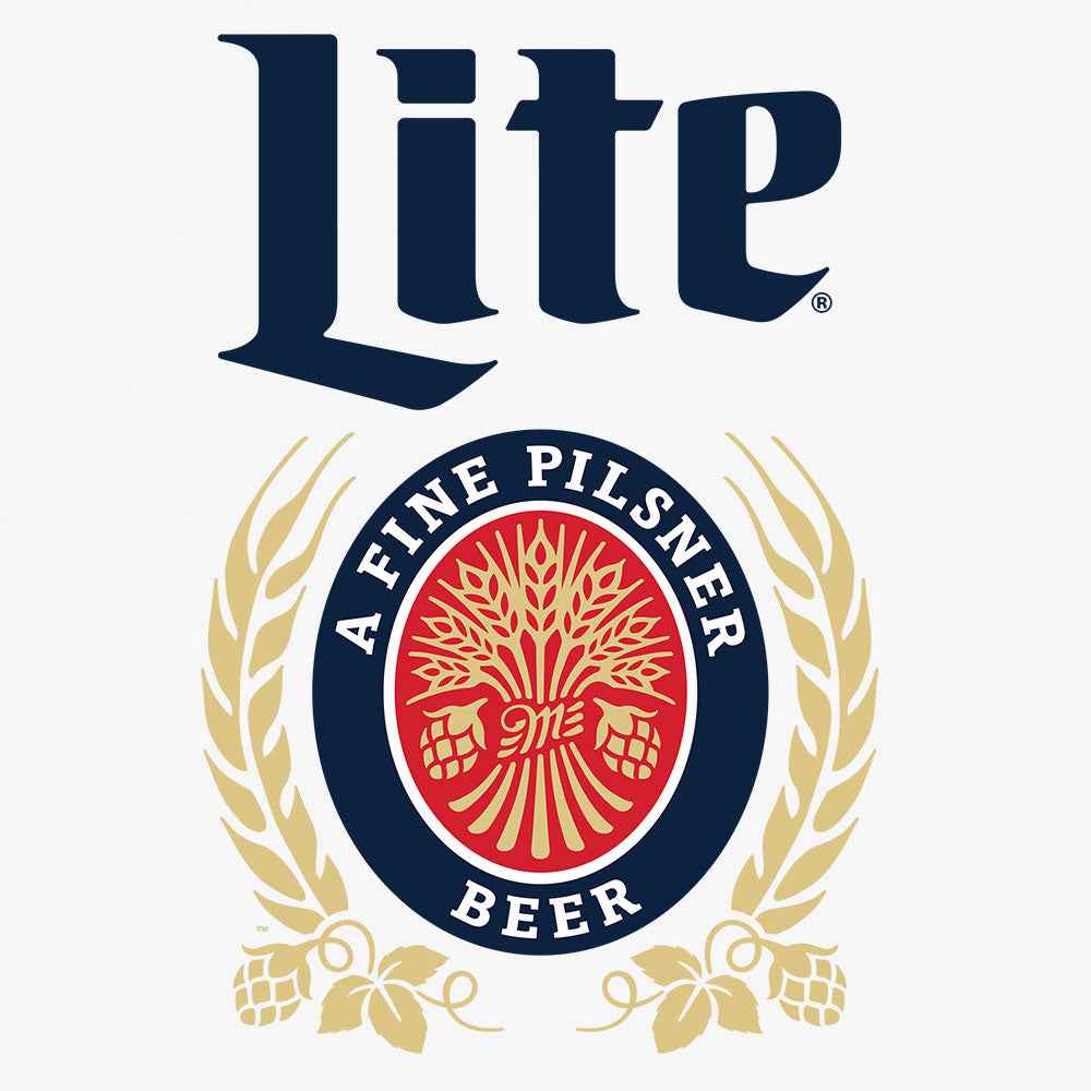 Miller Lite Classic Logo Long Sleeve T-Shirt | White