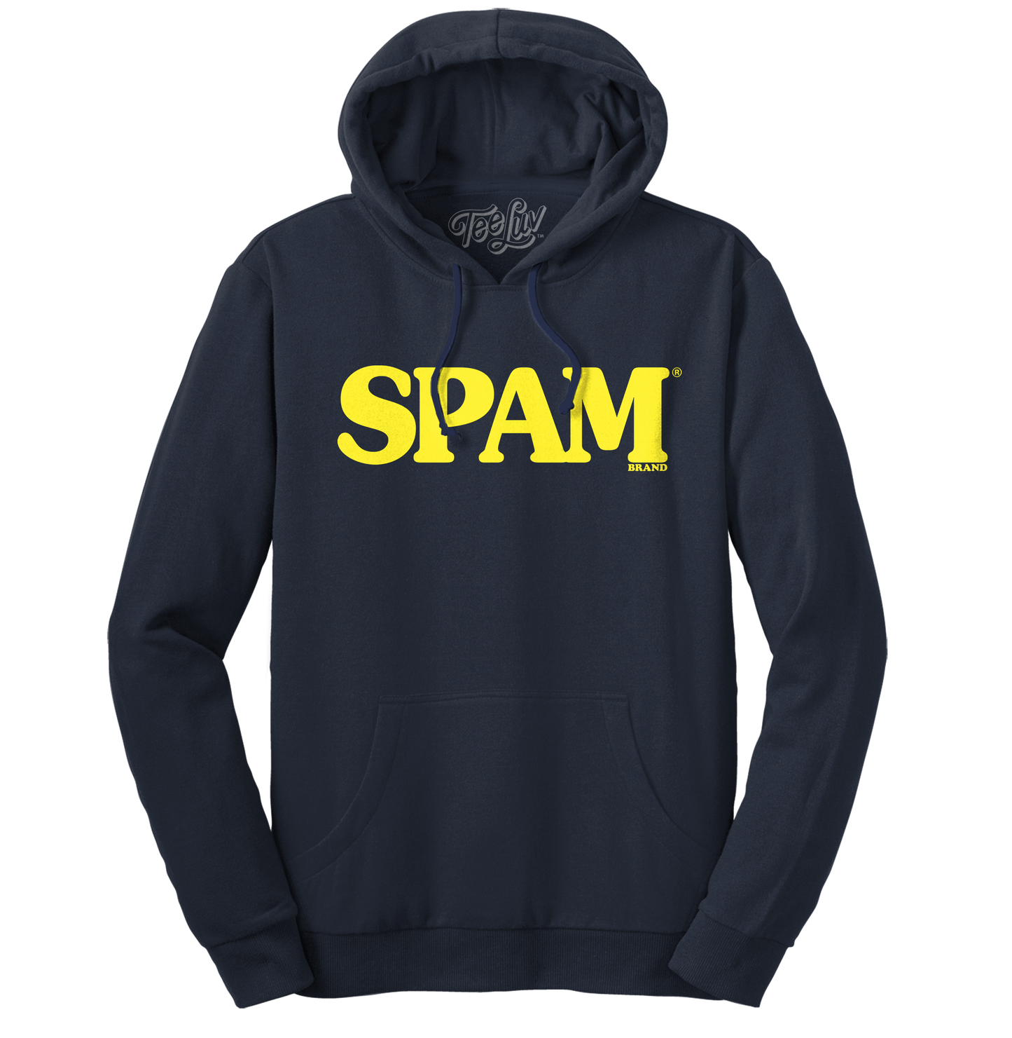 SPAM Logo Pullover Hoodie – Navy Blue