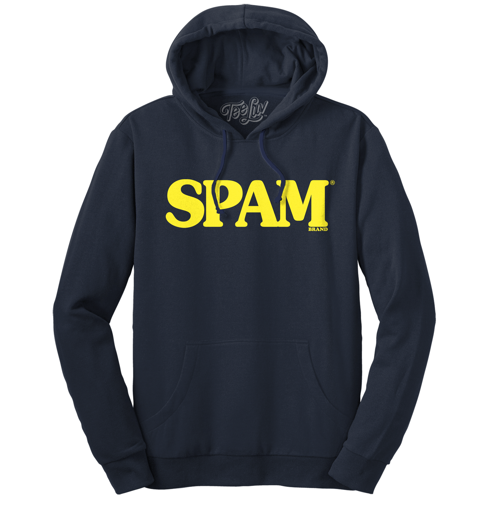 SPAM Logo Pullover Hoodie – Navy Blue