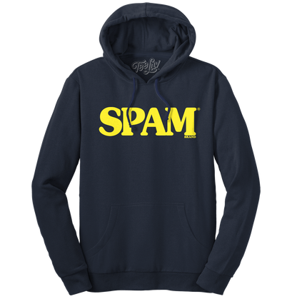 SPAM Logo Pullover Hoodie – Navy Blue