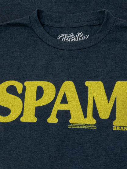 SPAM T-Shirt | Classic Hormel Logo | Navy Heather | Poly-Cotton