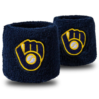 Franklin MLB 2.5" Wristbands | Official Team Logo | Terrycloth | One Size | 29 Teams - Niksstuff