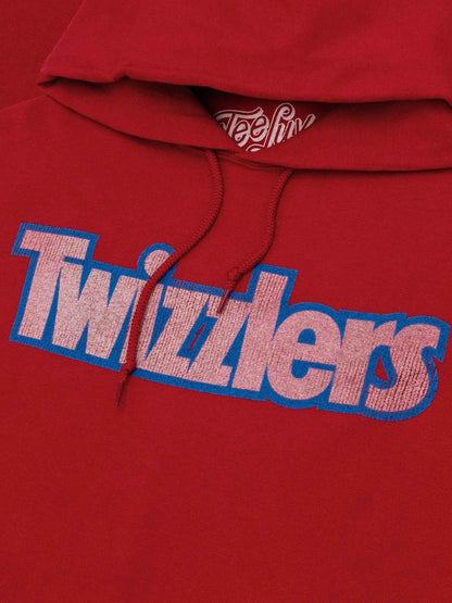 Twizzlers Faded Logo Pullover Hoodie – Red