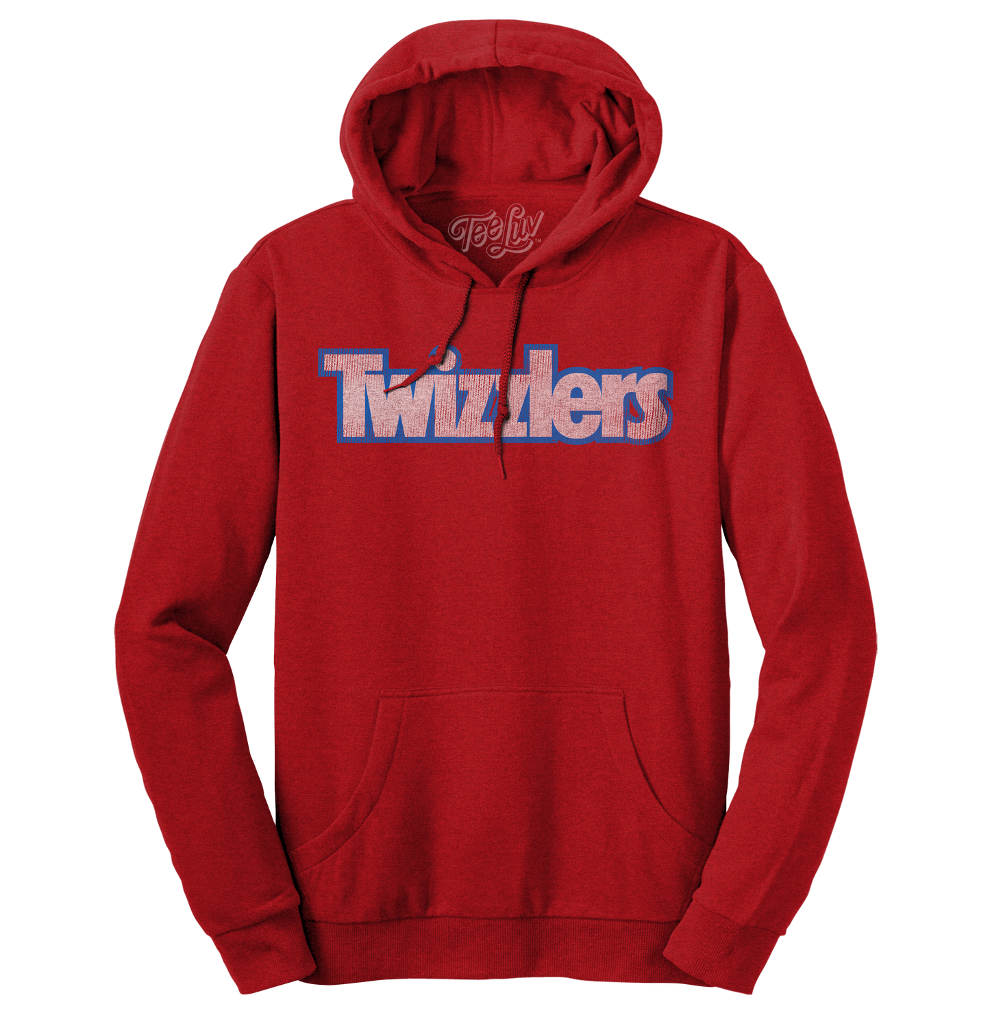 Twizzlers Faded Logo Pullover Hoodie – Red