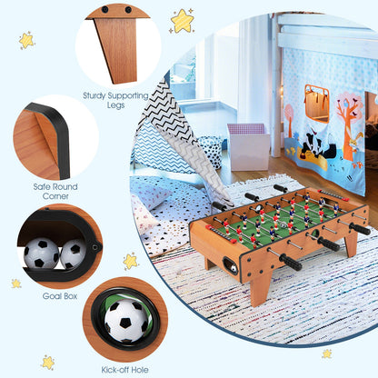 27 Inch Indoor Foosball Table with Legs | Competition Game Table - Niksstuff