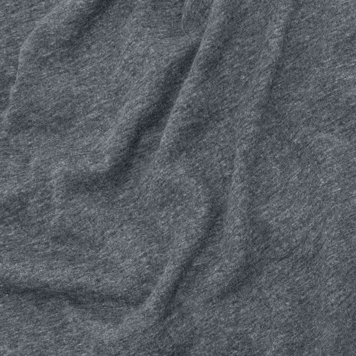 Gray heather T-shirt fabric texture close-up
