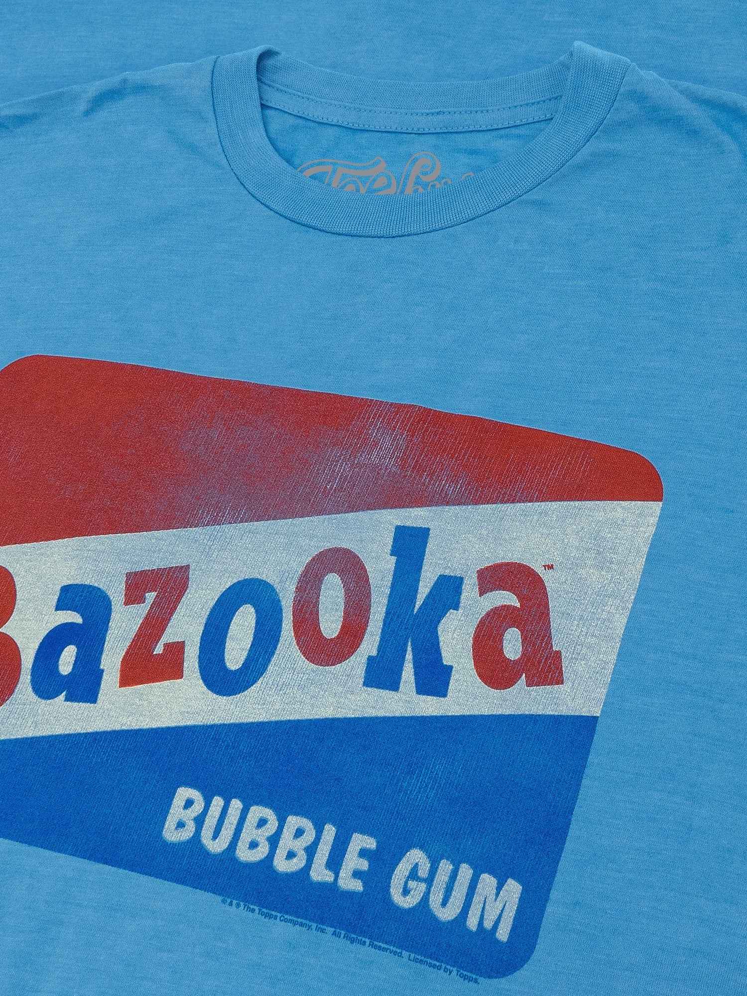 Bazooka Bubble Gum T-Shirt Blue – Licensed Vintage Retro Tee | Topps