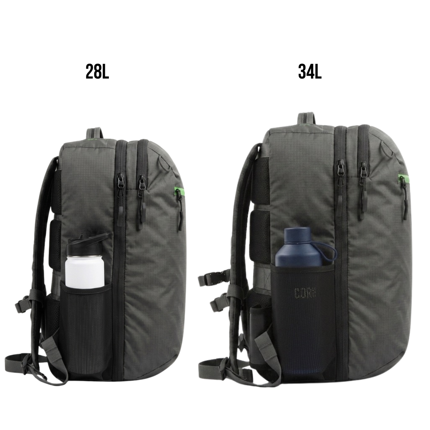Island Hopper 2.0 Matte Black | Waterproof Carry-On Backpack 28L & 34L - Niksstuff