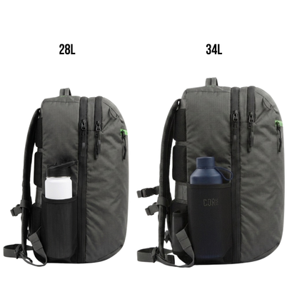 Island Hopper 2.0 Matte Black | Waterproof Carry-On Backpack 28L & 34L - Niksstuff