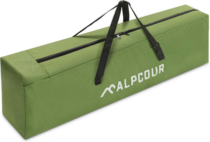 Alpcour Heavy-Duty Camping Cot Bag | 42" | Fits Most Cots & Chairs | Army Green, Grey & Royal Blue