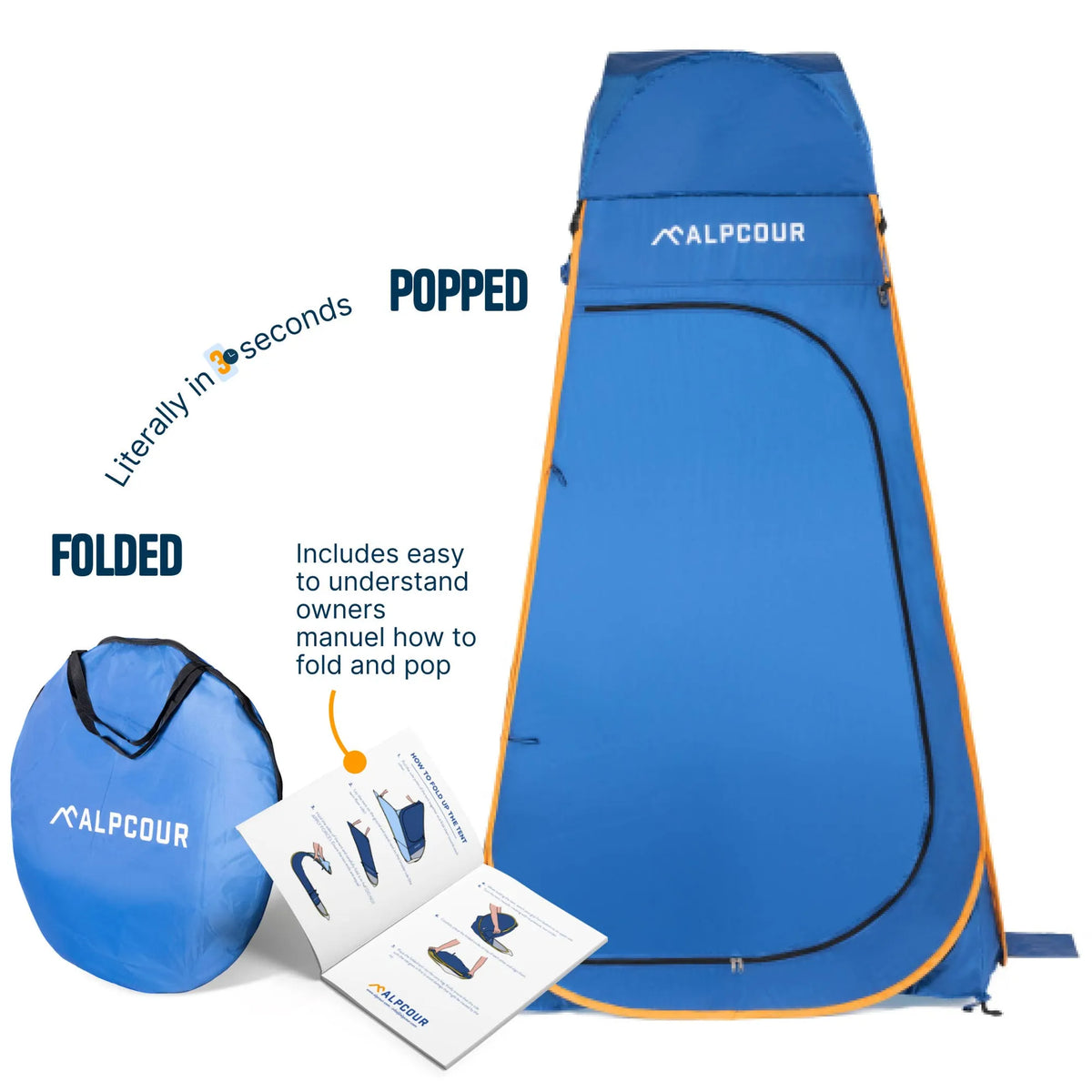 Alpcour Portable Pop-Up Privacy Tent
