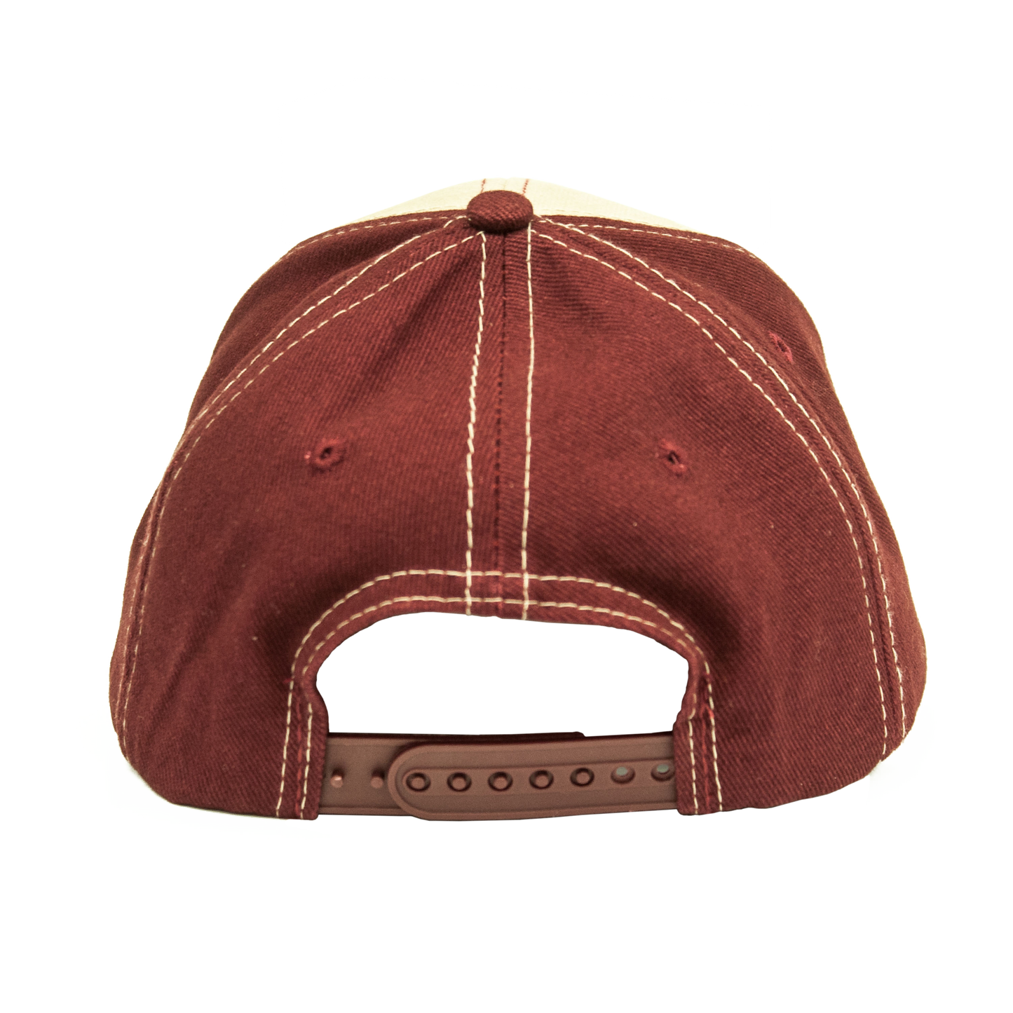 Dr Pepper Oval Logo Embroidered Baseball Cap | Tan & Maroon