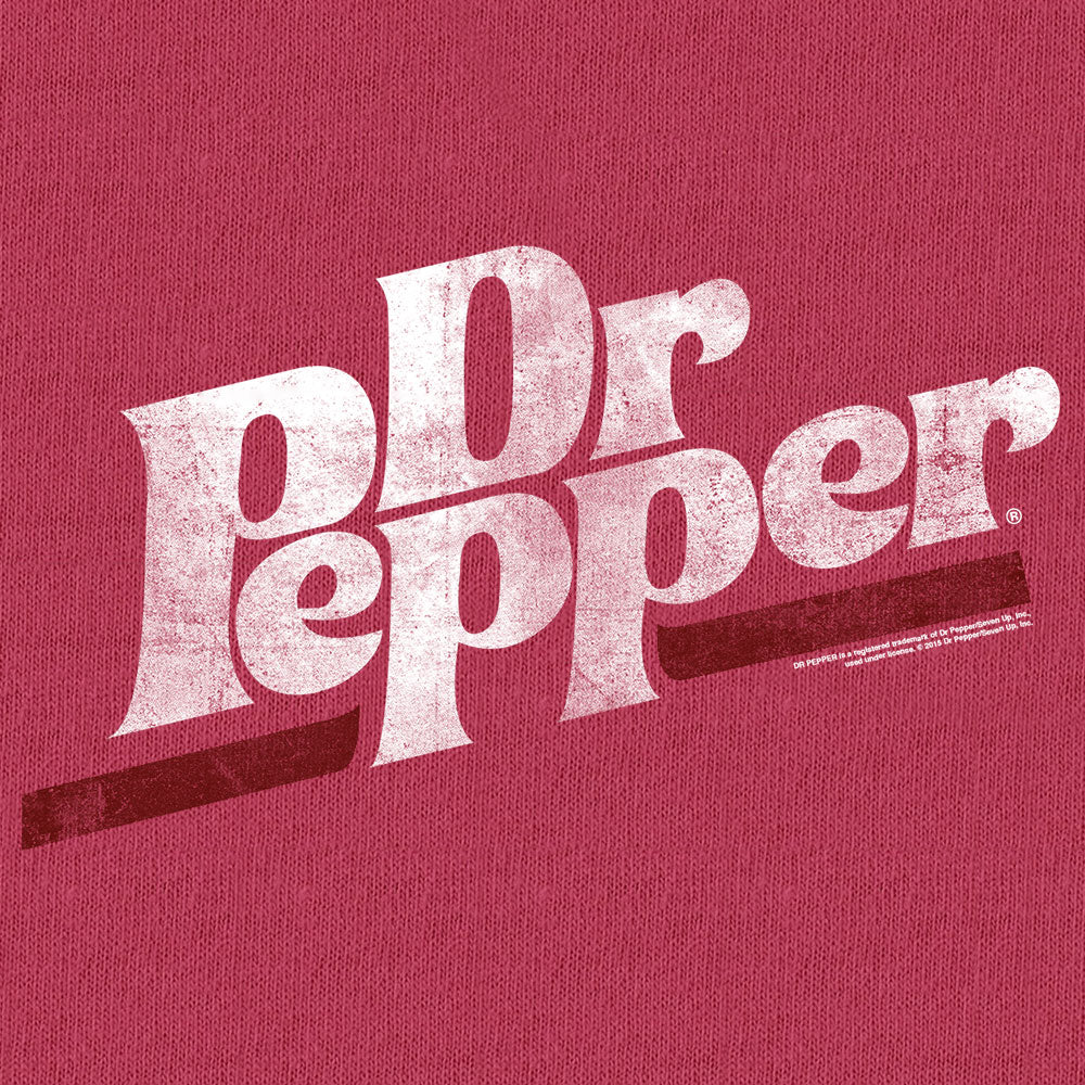 Dr Pepper T-Shirt | Distressed Logo | Comfort Colors Garment-Dyed | Brick Red