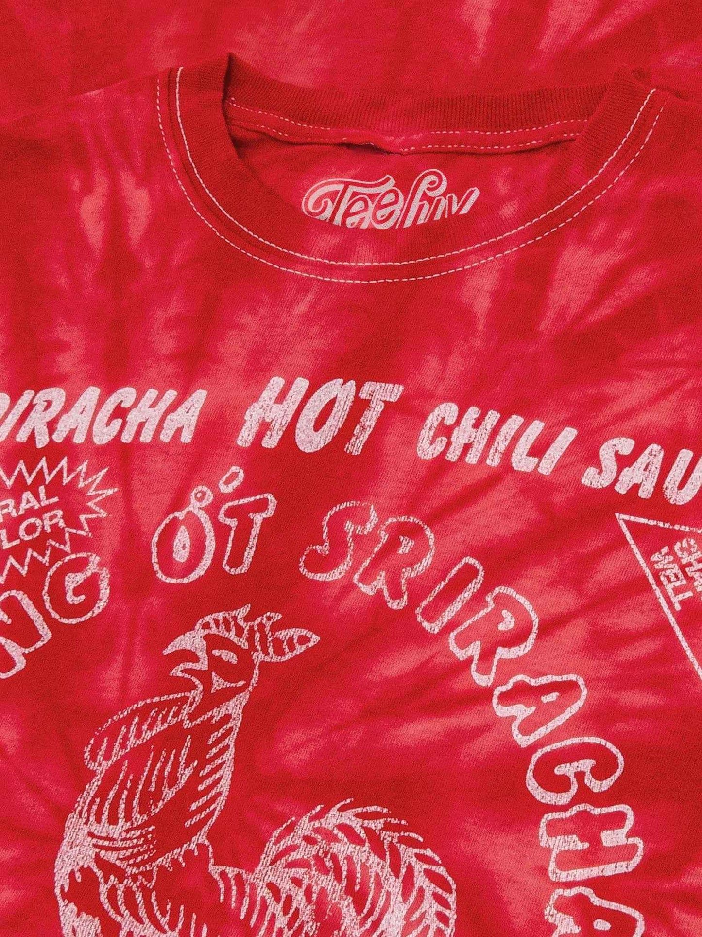 Sriracha Hot Chili Sauce Rooster Logo T-Shirt – Red Spider Tie Dye