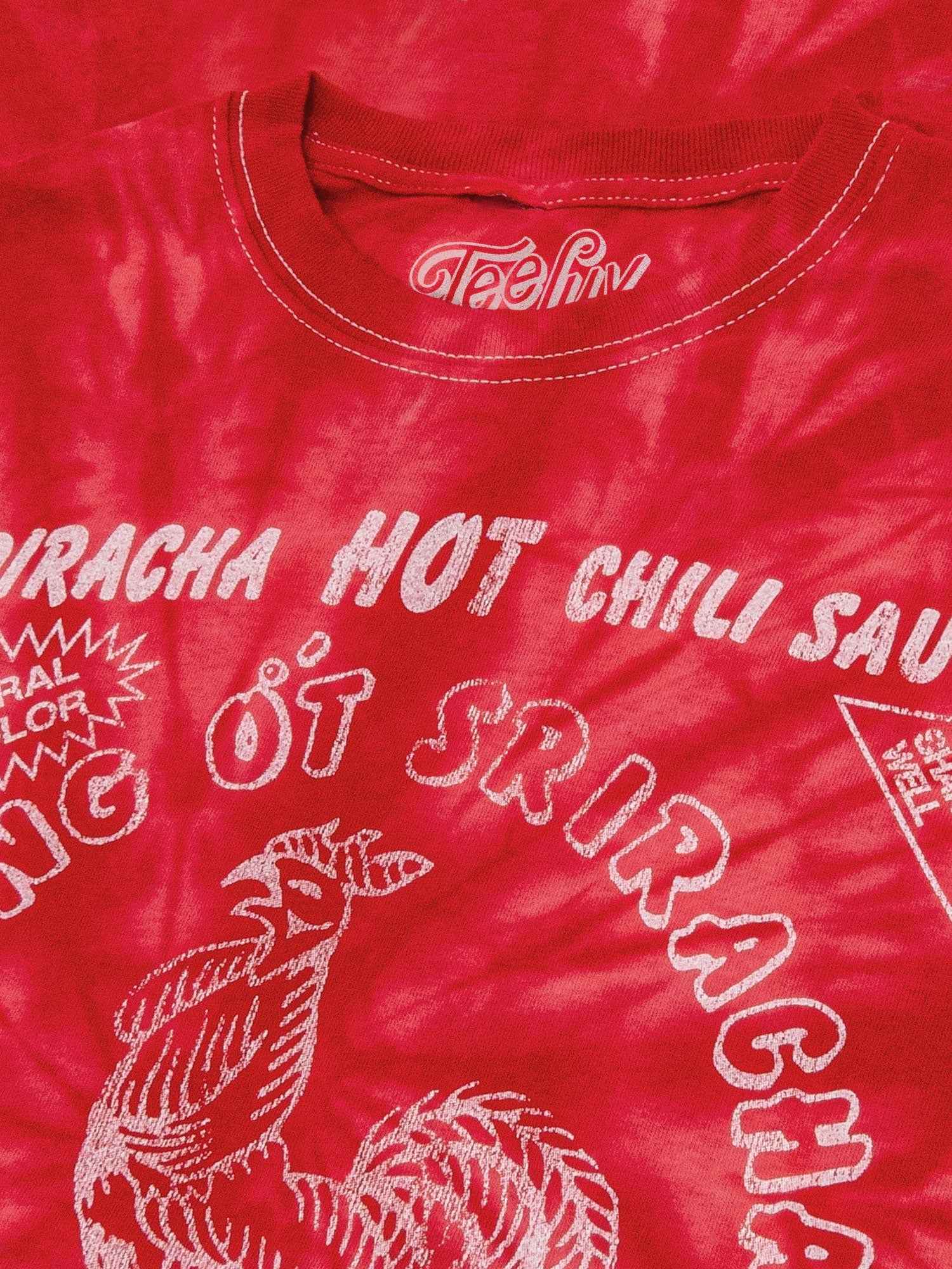 Sriracha Hot Chili Sauce Rooster Logo T-Shirt – Red Spider Tie Dye
