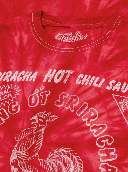 Sriracha Hot Chili Sauce Rooster Logo T-Shirt – Red Spider Tie Dye