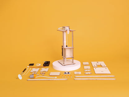 Electric Elevator DIY Kit | Motors & Pulleys STEM Toy for Kids 8+ - Niksstuff