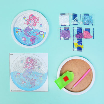 Diamond Art Kit for Kids | 5 Designs – Dino, Dog, Mermaid & Unicorn - Niksstuff