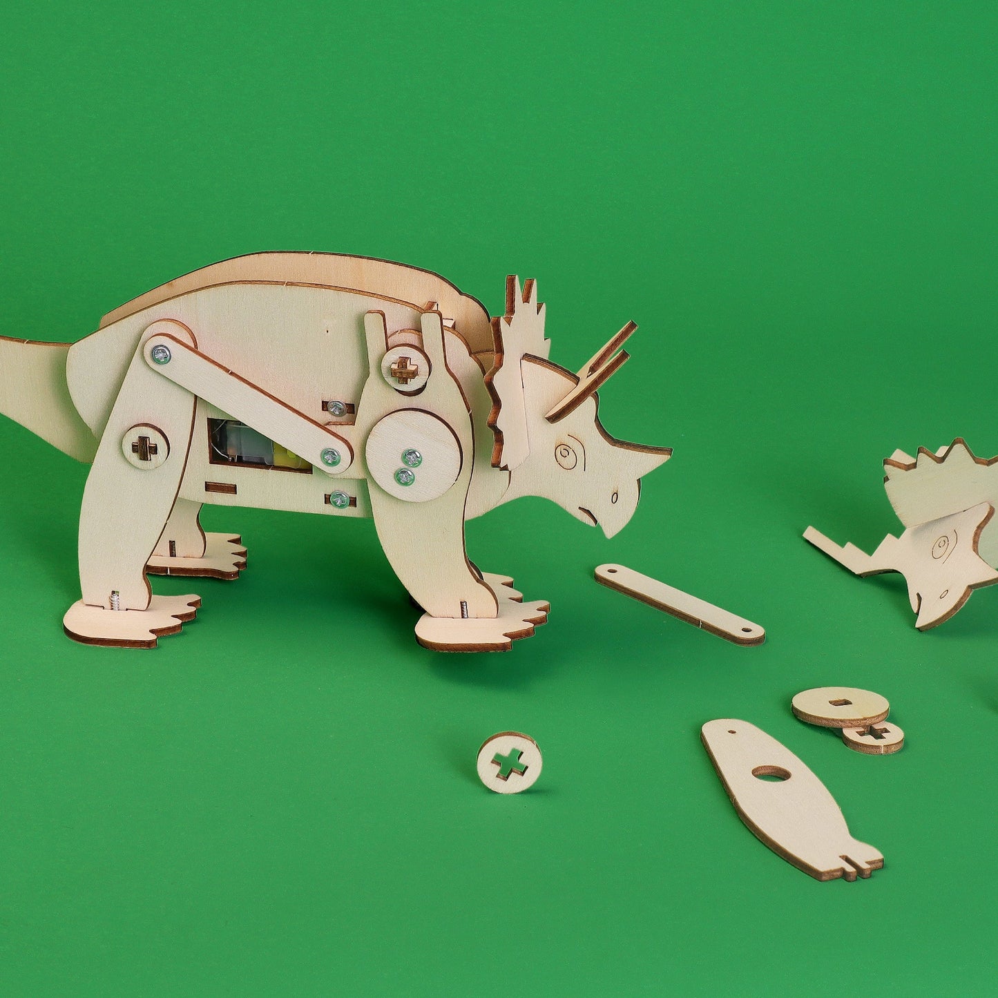 Triceratops Robot DIY Kit | Educational STEM Toy for Kids 8+ - Niksstuff
