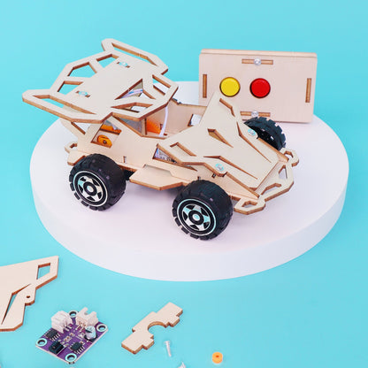 Infrared RC Car DIY Kit | IR Science STEM Toy for Kids Ages 8+ - Niksstuff