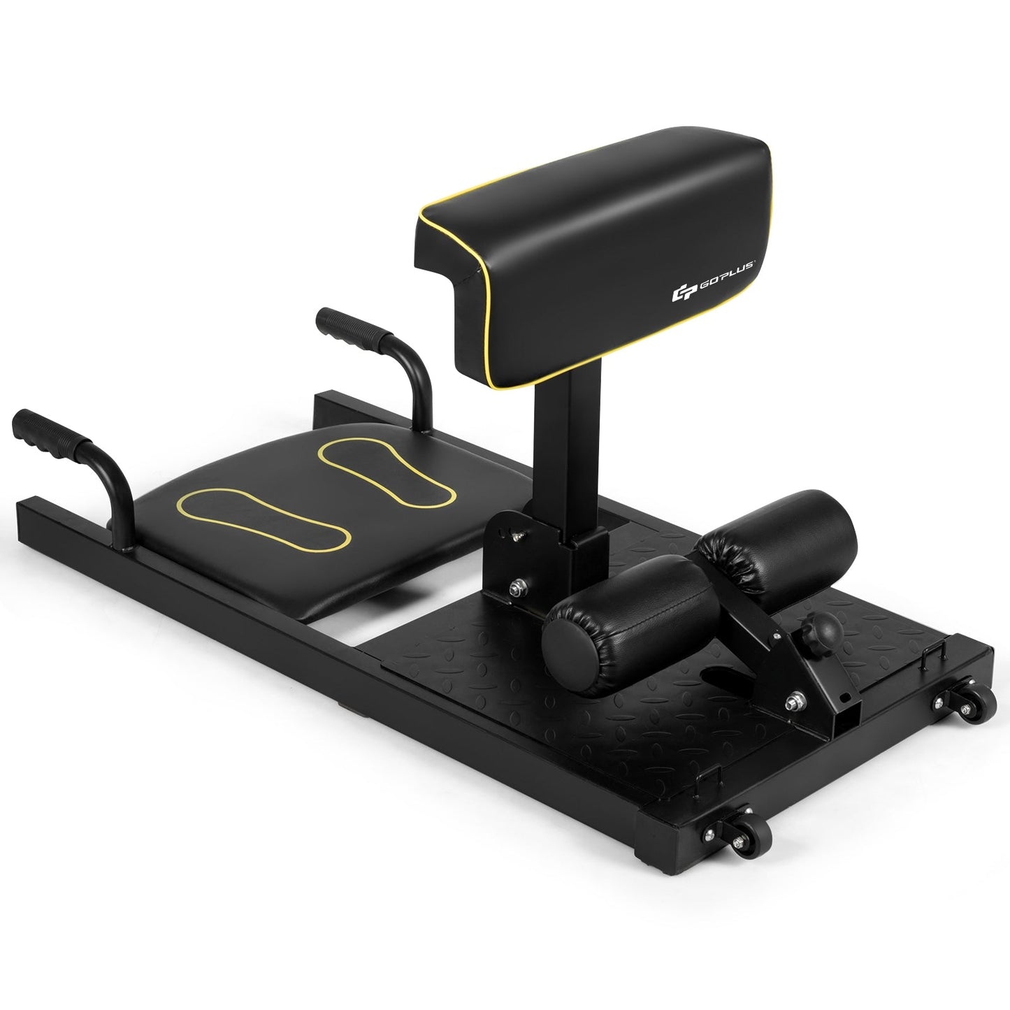 8-in-1 Home Gym Squat Machine | 220 lb Capacity | 9-Level Adjust | Iron Frame | Wheels | Full-Body