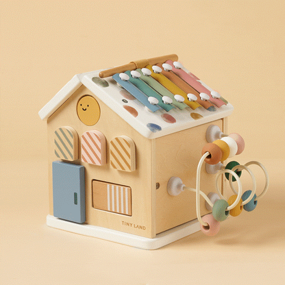 Tiny Land Cottage Activity Cube - Montessori Morandi Toy