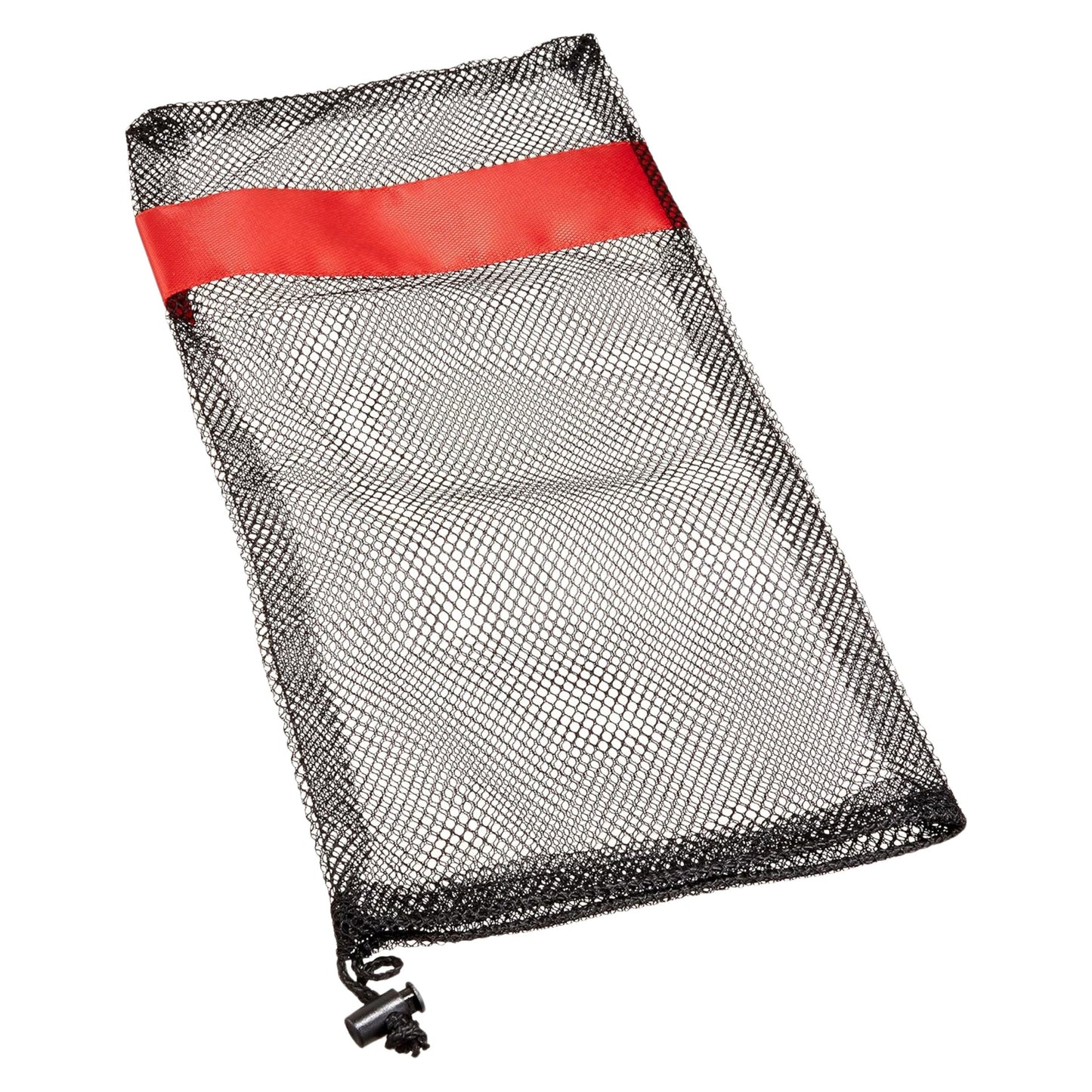 Drawstring Mesh Bag with Red Handle Bar 19" x 9" by Scuba Choice - Niksstuff