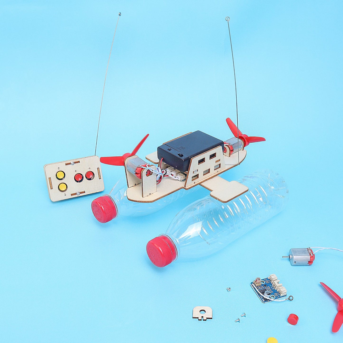 RC Propeller Boat DIY Kit | Educational STEM Toy for Kids - Niksstuff