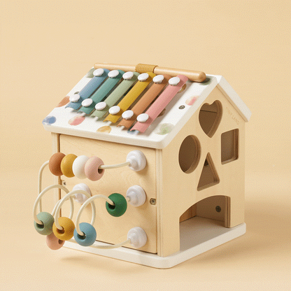 Tiny Land Cottage Activity Cube - Montessori Morandi Toy