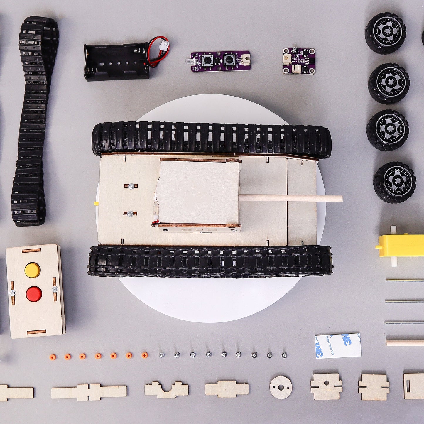 Remote-Controlled Tank DIY Kit | Engineering STEM Toy for Kids 10+ - Niksstuff