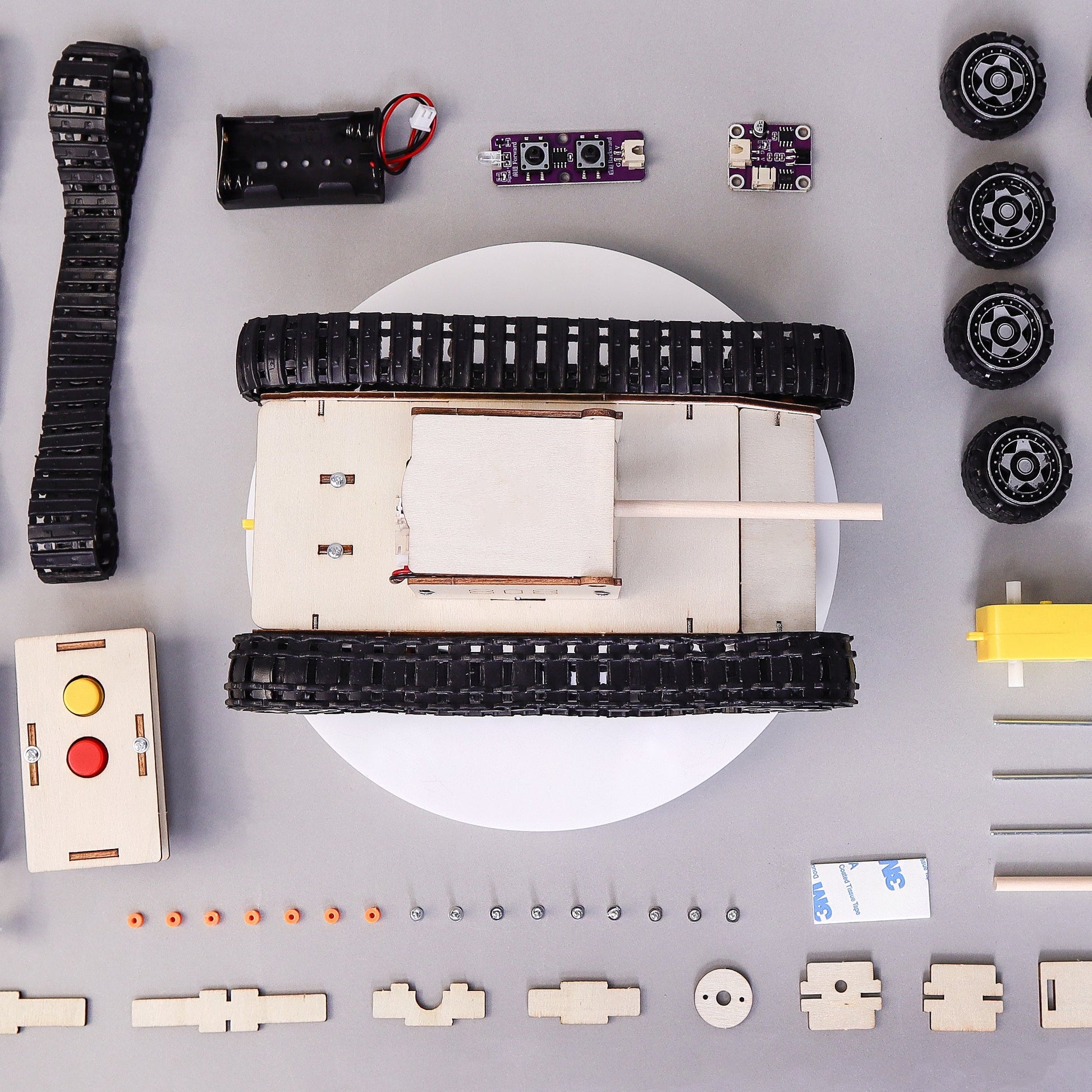 Remote-Controlled Tank DIY Kit | Engineering STEM Toy for Kids 10+ - Niksstuff