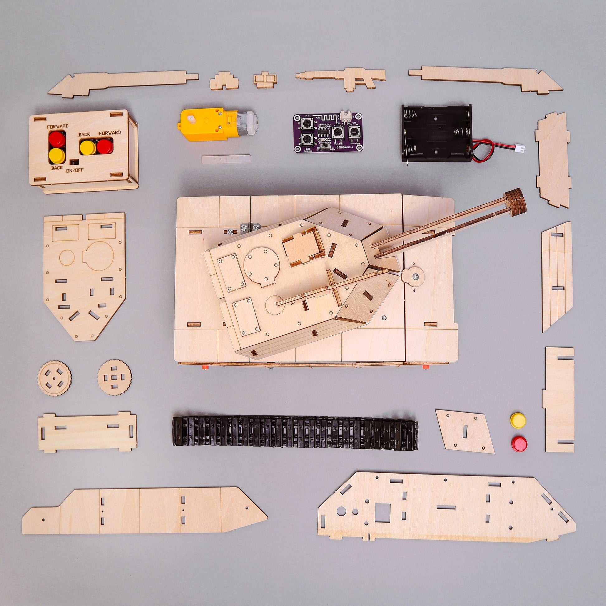 RC TankCam DIY Kit | Battle & Camera Mode STEM Toy for Ages 12+ - Niksstuff