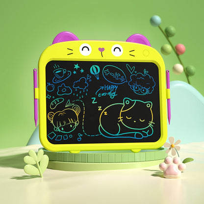 Kids LCD Writing Tablet 13.5" | Large Color Display | One-Click Erase | Waterproof | Teal, Yellow or Pink