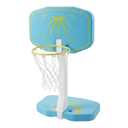 Pool Basketball Hoop & Volleyball Net 2-in-1 Combo | 14" Rim | 25 ft Net | 2 Balls + Pump Included