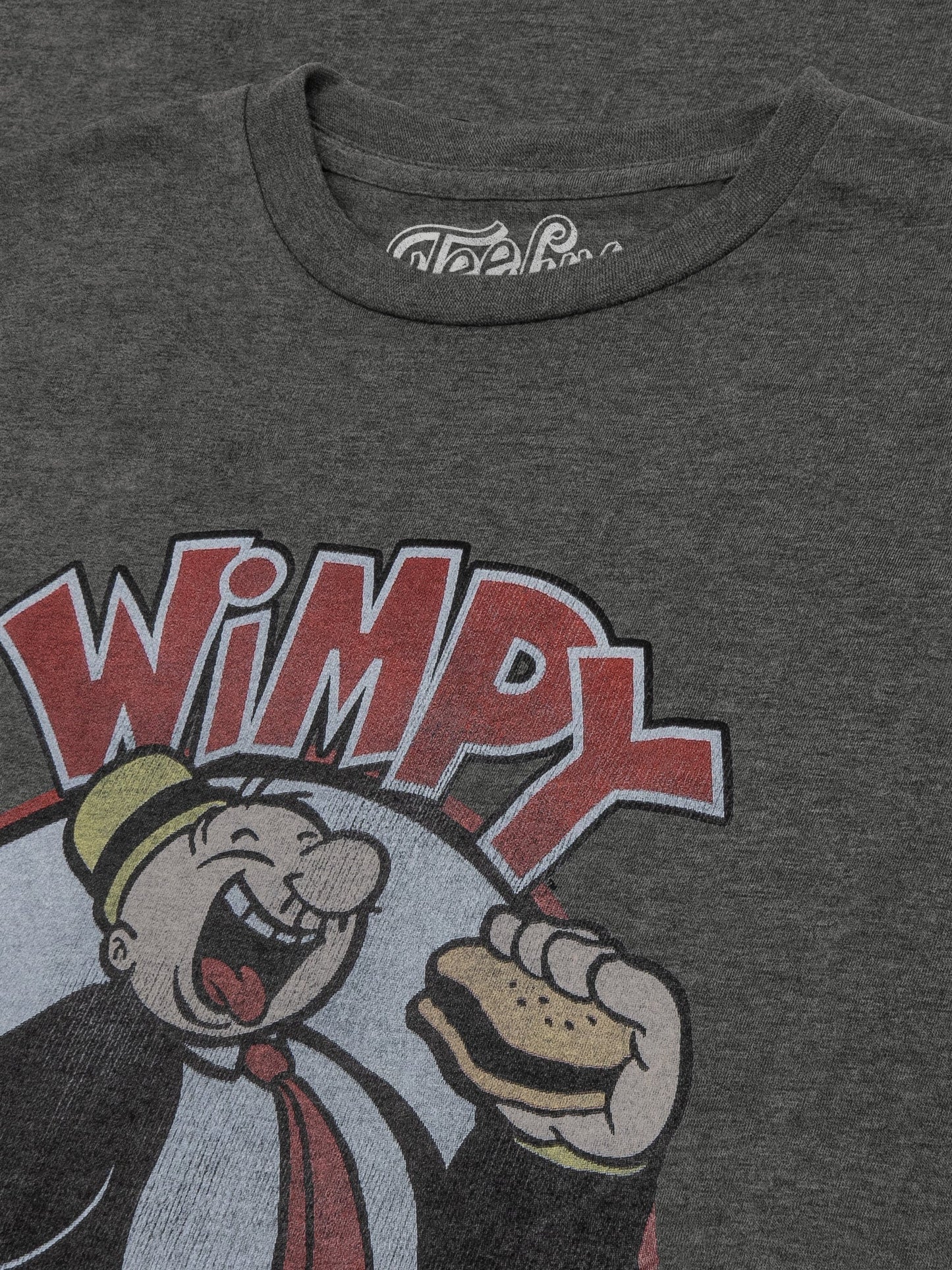 Popeye's Wimpy "I Like Big Buns" T-Shirt | Retro Graphic | Graphite Heather