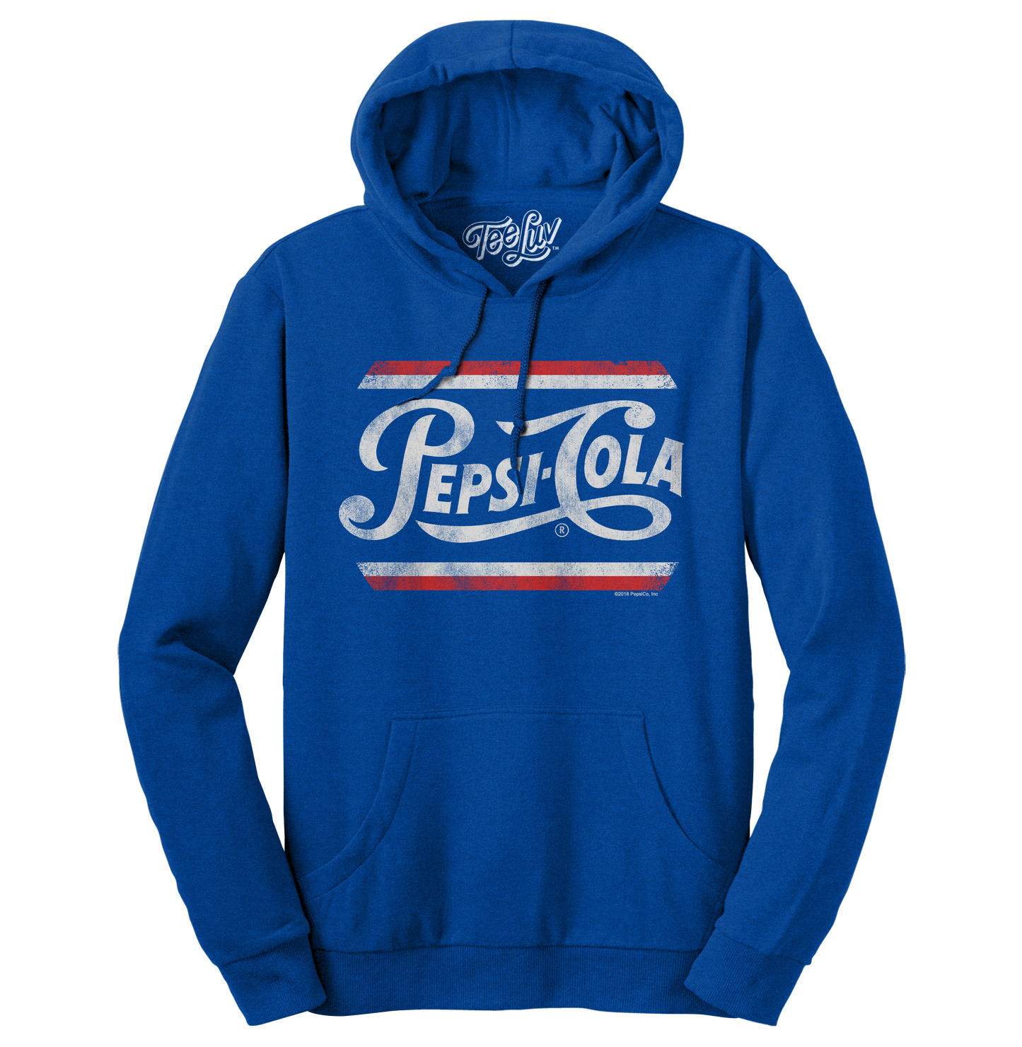 Pepsi Cola Retro Logo Pullover Hoodie | Blue