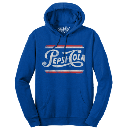 Pepsi Cola Retro Logo Pullover Hoodie | Blue