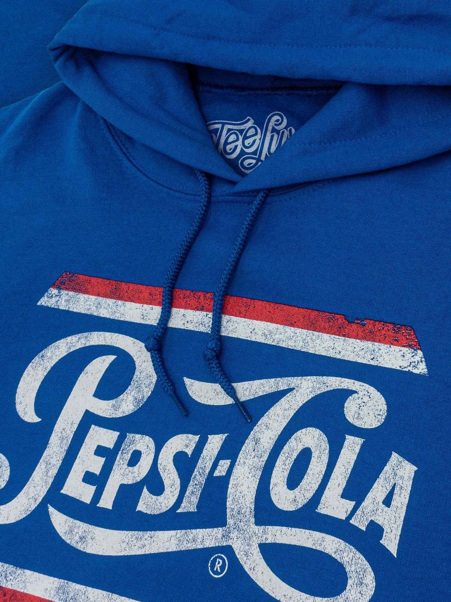 Pepsi Cola Retro Logo Pullover Hoodie | Blue