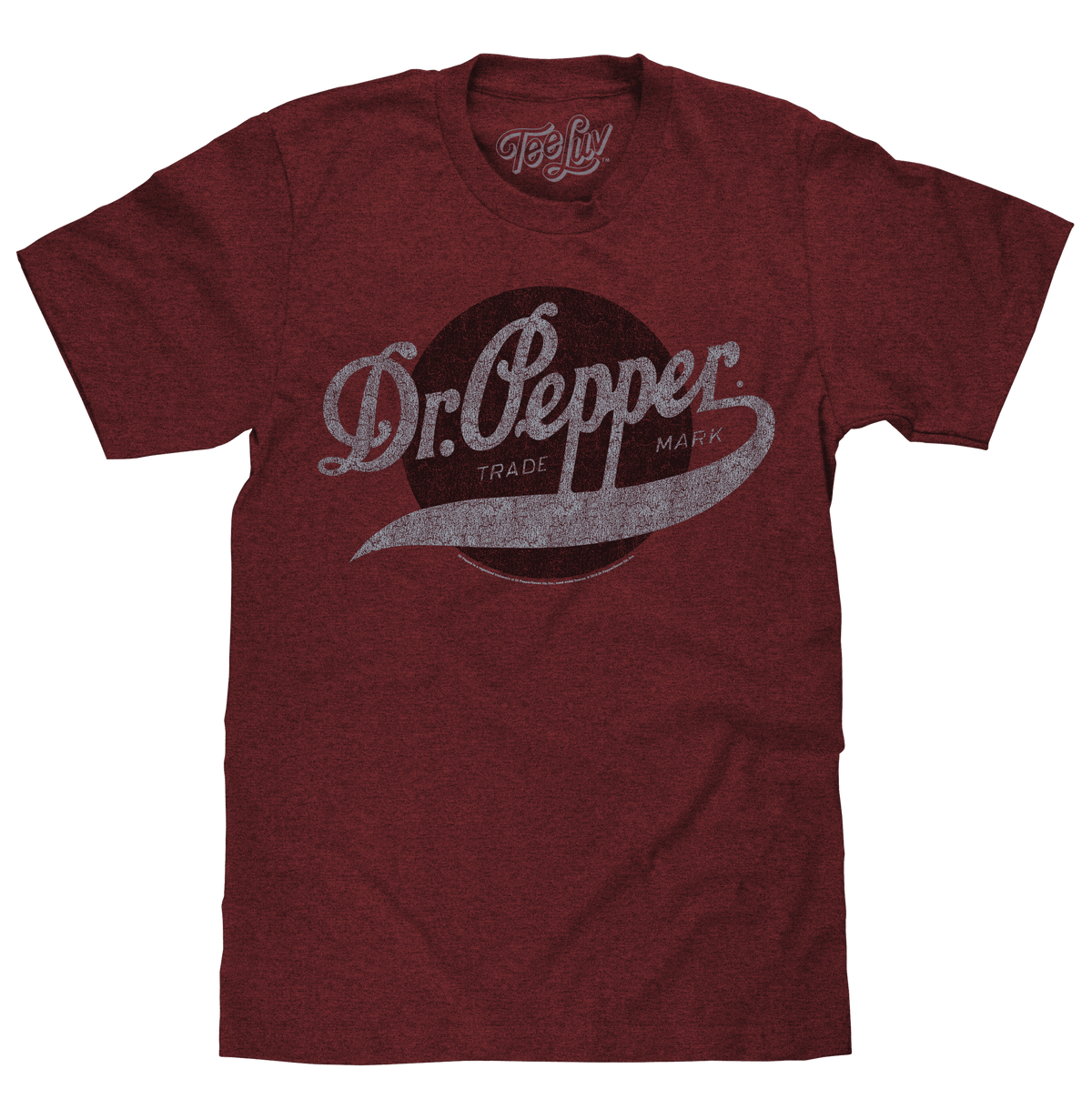 Red vintage Dr Pepper trademark T-shirt with large chest graphic