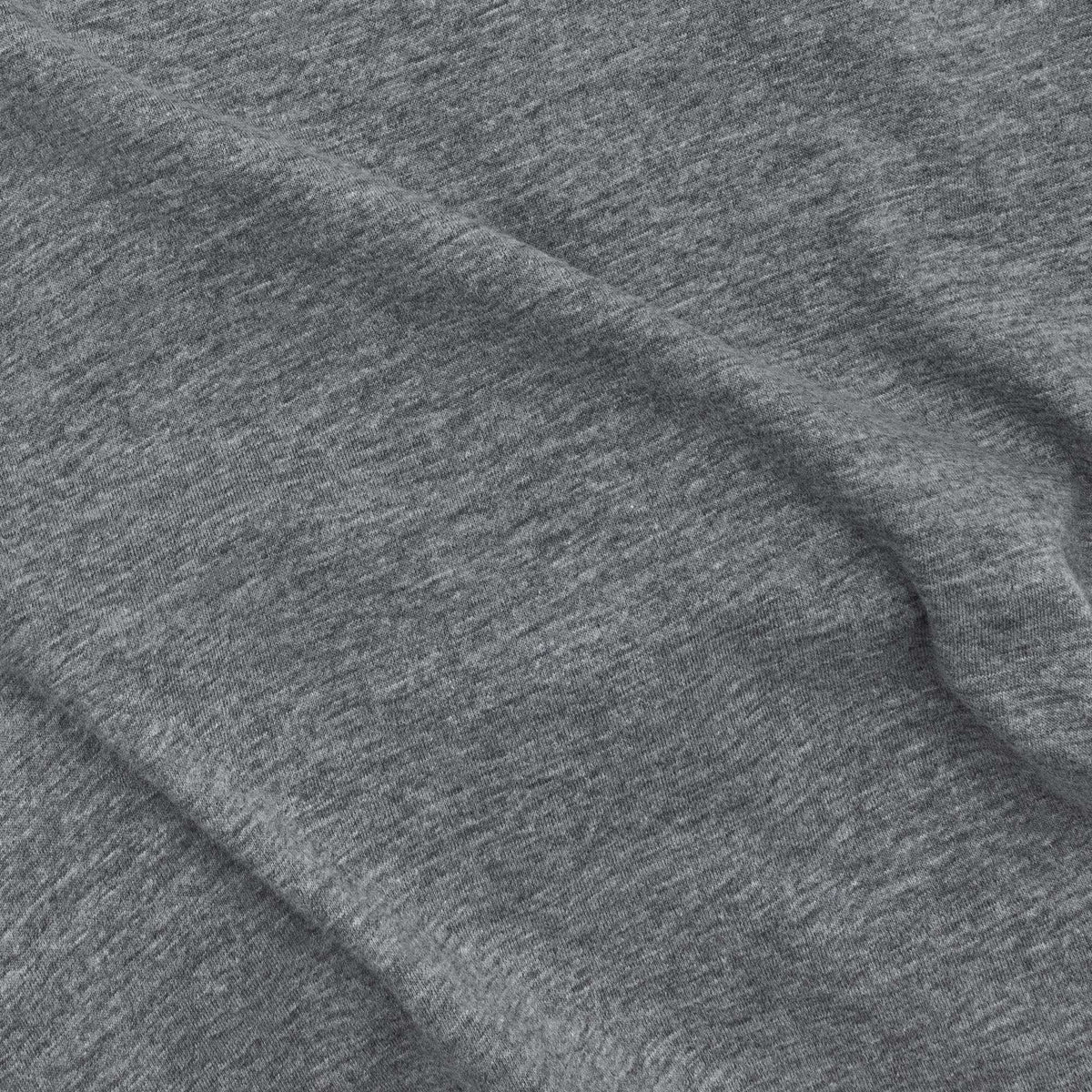 Gray T-shirt fabric texture with subtle folds