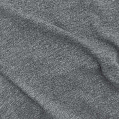 Gray T-shirt fabric texture with subtle folds