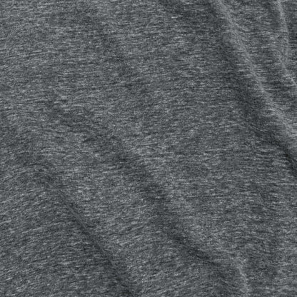 Gray heather knit T-shirt fabric texture close-up
