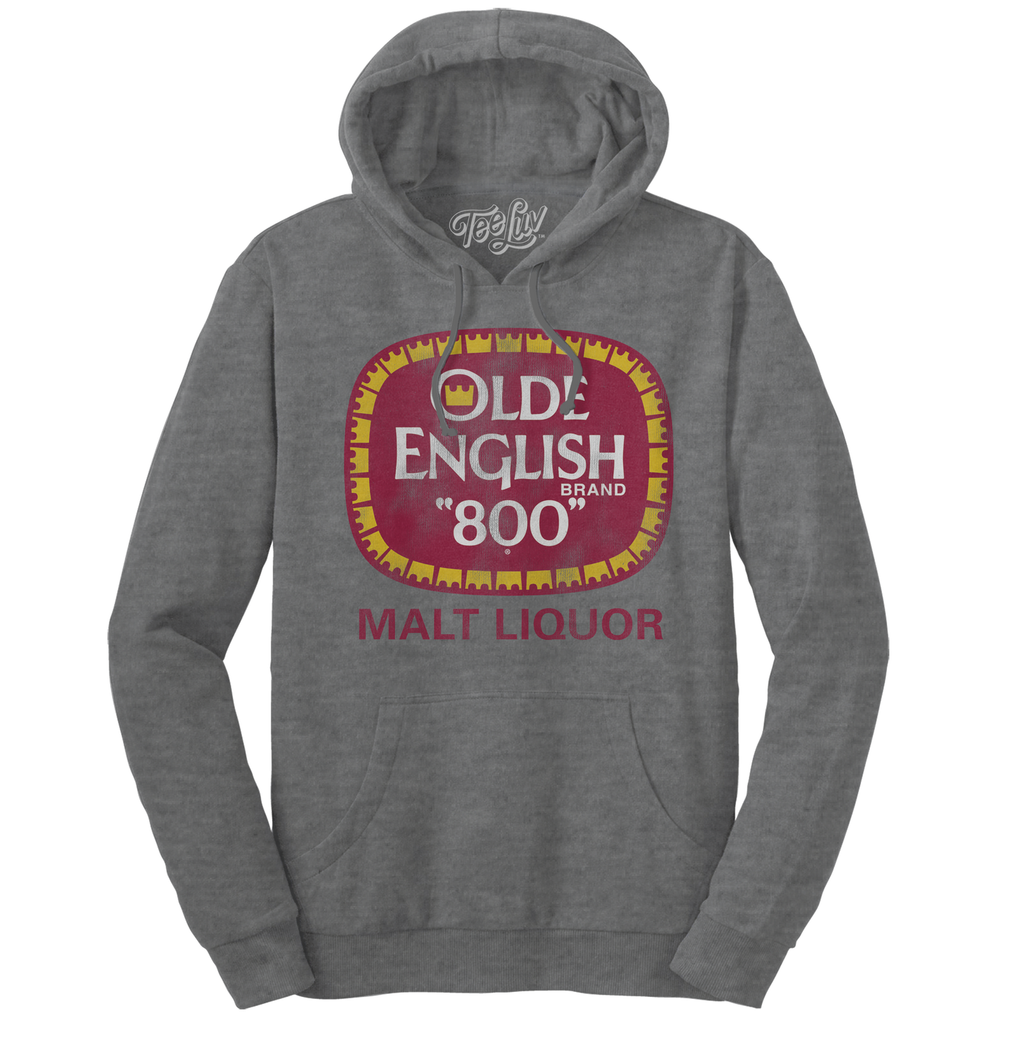 Olde English 800 Malt Liquor Pullover Hoodie – Oxford Gray