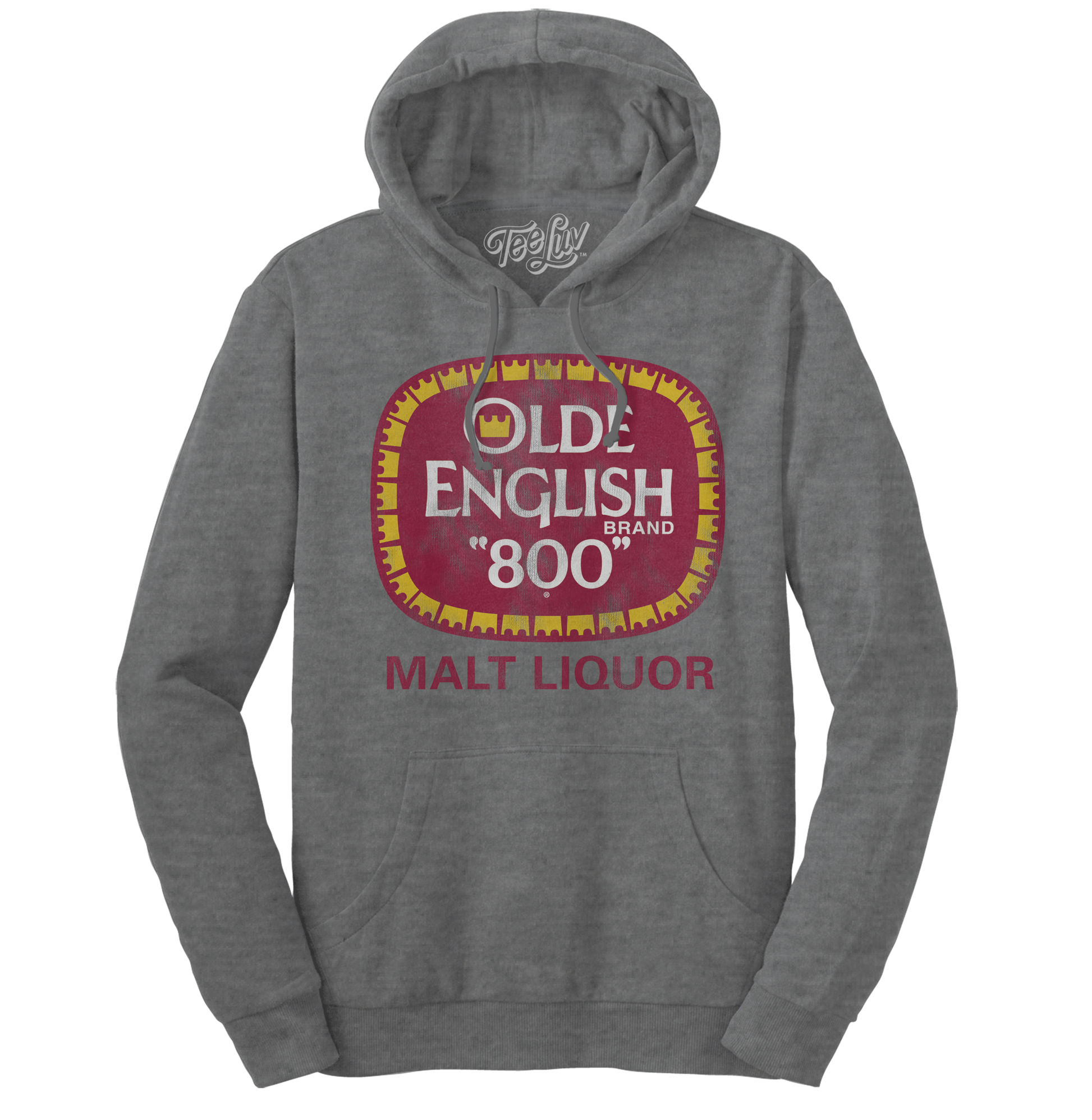 Olde English 800 Malt Liquor Pullover Hoodie – Oxford Gray