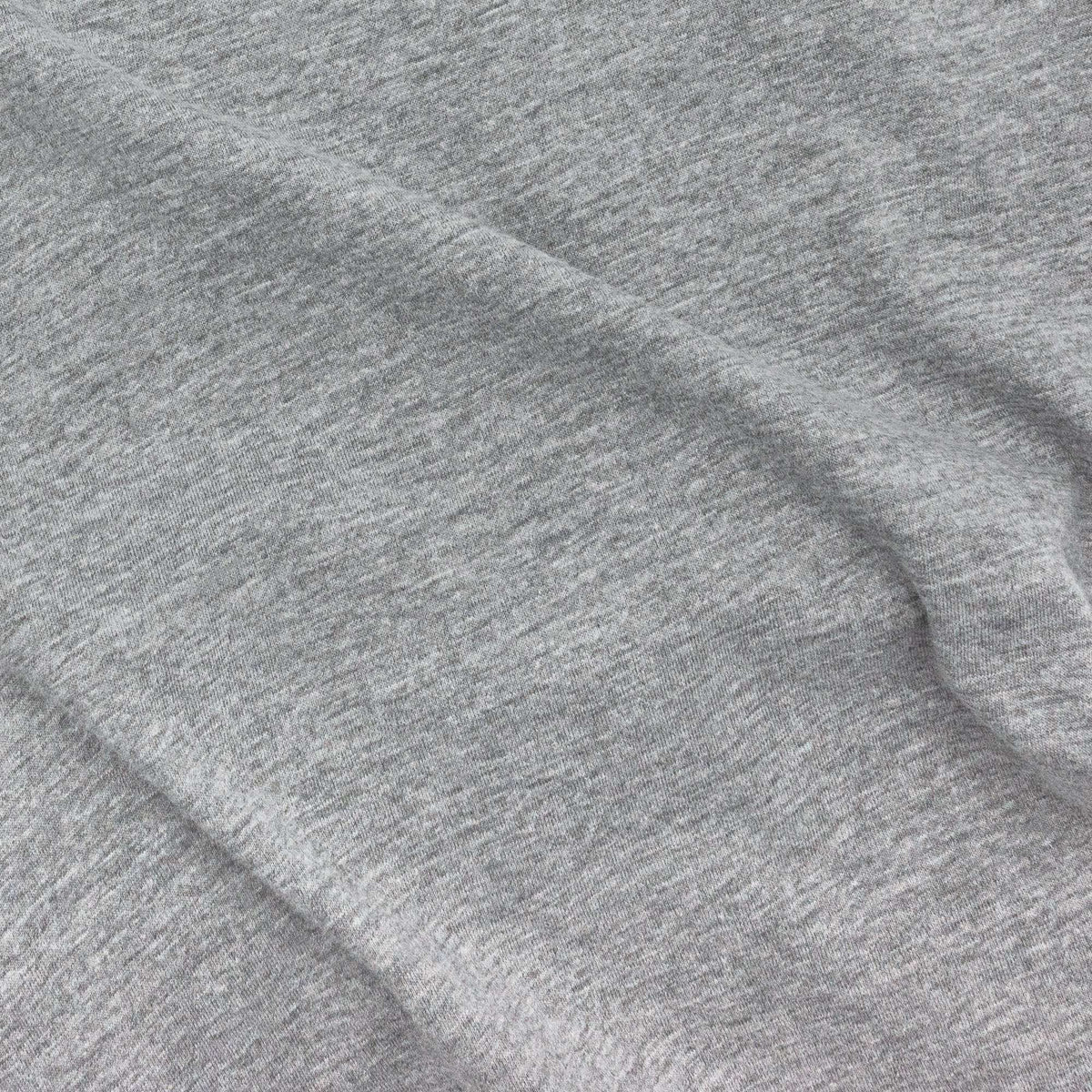 Gray T-shirt knit fabric texture close-up