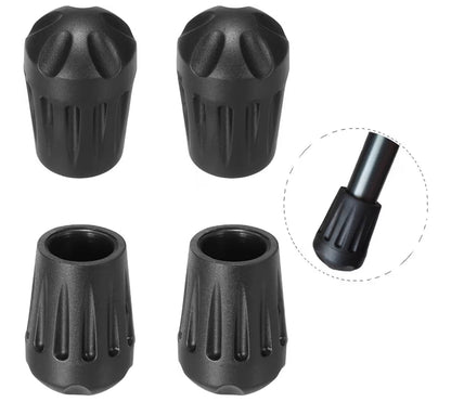 Pike Trail Ultralight Chair Replacement Feet | Set of 4 | Anti-Scratch | Black