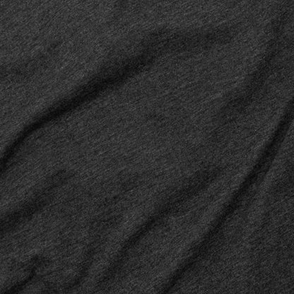 Charcoal heather T-shirt fabric texture close-up
